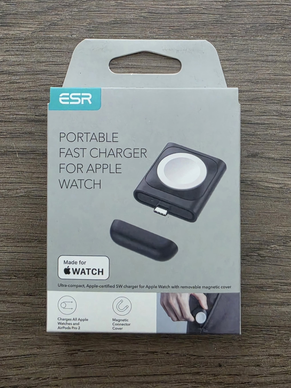 ESR Portable Fast Charger for Apple Watch - Black